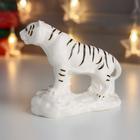 Сувенир керамика "Бенгальский белый тигр на камне" 10,2х13х5 см - Фото 3