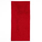 Полотенце подарочное Экономь и Я «Новый год: Котик» 30*60 см, цв.бордовый, 100% хл, 320 г/м2 - фото 25349256