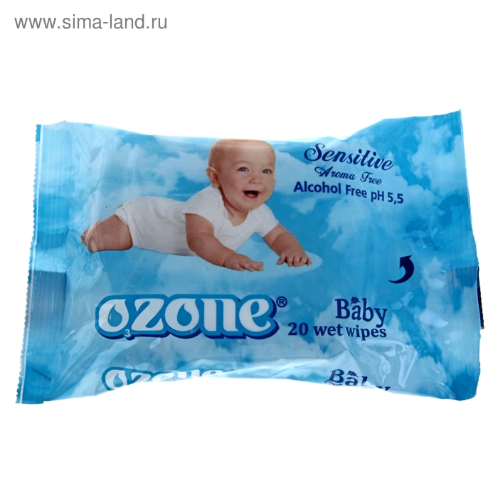 Влажные салфетки Ozon, детские, календула и витамин Е, 20 шт. - Фото 1