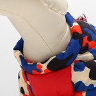 Комбинезон принтованный с замком на спине, размер 10 (ДС 25 см,ОГ 34 см,ОШ 24 см), красный - Фото 4