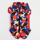 Комбинезон принтованный, размер 12, ДС 28, ОГ 38, ОШ 27 см, с замком на спине, красный - Фото 7