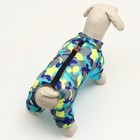 Комбинезон принтованный с замком на спине, размер 10 (ДС 25 см,ОГ 34 см,ОШ 24 см), бирюзовый - Фото 3