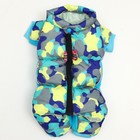 Комбинезон принтованный с замком на спине, размер 10 (ДС 25 см,ОГ 34 см,ОШ 24 см), бирюзовый - Фото 6