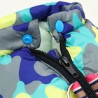 Комбинезон принтованный с замком на спине, размер 10 (ДС 25 см,ОГ 34 см,ОШ 24 см), бирюзовый - Фото 9