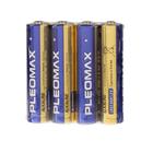 Батарейка алкалиновая Pleomax, AAA, LR03-4S, 1.5В, спайка, 4 шт. - Фото 1