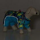 Комбинезон принтованный, размер 14, ДС 27, ОГ 38, ОШ 30 см, с замком на спине, голубой - Фото 8