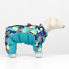 Комбинезон принтованный, размер 16, ДС 28, ОГ 40, ОШ 34 см, с замком на спине, голубой - Фото 2