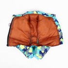 Комбинезон принтованный, размер 16, ДС 28, ОГ 40, ОШ 34 см, с замком на спине, голубой - Фото 8