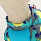 Комбинезон принтованный, размер 18, ДС 31, ОГ 46, ОШ 38 см, с замком на спине, голубой - Фото 4