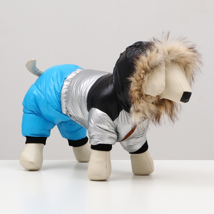 Комбинезон «Пушок», размер 14, ДС 32 см, ОГ 42 см, ОШ 31 см, голубой - Фото 1