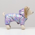 Комбинезон "Глянец", размер 10 (ДС 25, ОГ 34, ОШ 24), фиолетовый - Фото 3