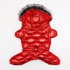 Комбинезон "Девочка" с утяжкой, размер 12 (ДС 28 см, ОГ 38 см, ОШ 27 см), красный - фото 27225904