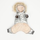 Комбинезон «Мальчик», с утяжкой, размер 12, ДС 28 см, ОГ 38 см, ОШ 27 см, серебристый - Фото 9