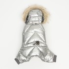 Комбинезон «Мальчик», с утяжкой, размер 12, ДС 28 см, ОГ 38 см, ОШ 27 см, серебристый - Фото 10