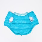 Куртка для собак двухсторонняя с утяжкой размер 14 (ДС 32 см, ОГ 42 см, ОШ 31 см), голубая - фото 26743972