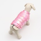Куртка для собак двухсторонняя с утяжкой, размер 16 (ДС 36 см, ОГ 46 см,ОШ 35 см),розовая - Фото 3