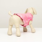 Куртка для собак двухсторонняя с утяжкой, размер 18 (ДС 40 см, ОГ 50 см, ОШ 38 см),розовая - Фото 3