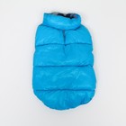 Куртка для собак двухсторонняя с принтом, размер 10 (ДС 25 см, ОГ 34 см, ОШ 24 см),голубая - фото 27225947