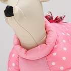 Комбинезон для собак "Горошек", размер 10 (ДС 25, ОГ 34, ОШ 24 см), розовый - Фото 5