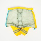 Комбинезон для собак «Горошек», размер 16, ДС 28 см, ОГ 34 см, ОШ 44 см, жёлтый - Фото 7