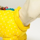 Комбинезон для собак «Горошек», размер 22 (ДС 48, ОГ 54, ОШ 38 см), жёлтый - Фото 5