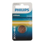 Батарейка литиевая Philips, CR2016-1BL, 3В, блистер, 1 шт. - Фото 1