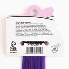 Цветная прядь для волос на заколке «Улыбайся красотка», длина 50 см. - фото 24285262