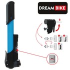 Насос ручной Dream Bike, 22 см, с манометром, синий - Фото 1