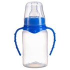 Бутылочка для кормления, классическое горло, 150 мл., от 0 мес., цилиндр, с ручками, цвет МИКС - Фото 8