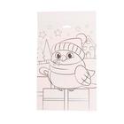 Аппликация на новый год с полигональными фигурами «Снегирь», набор для творчества - фото 37076647