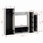 Стенка «Oskar-4», 2700×420×1900 мм, сосна белая loft/венге - Фото 3