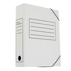 Папка архивная на резинках Calligrata, микрогофрокартон, 75 мм, белый, до 700 л - Фото 2