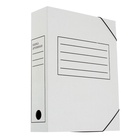 Папка архивная на резинках Calligrata, микрогофрокартон, 75 мм, белый, до 700 л - Фото 2