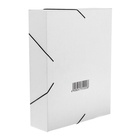 Папка архивная на резинках Calligrata, микрогофрокартон, 75 мм, белый, до 700 л - Фото 5