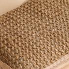 Мочалка ЭКО джут-хлопок, с ручкой, 14х12х3 см - фото 21381462