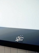 Брошь «Букет», цвет бело-синий в серебре - Фото 5