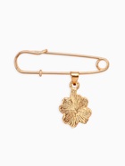 Булавка-оберег «Клевер» с глазком, 3.5 см, красная в золоте - Фото 4