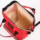 Рюкзак женский с термокарманом, термосумка - портфель, цвет красный - Фото 7