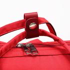 Рюкзак женский с термокарманом, термосумка - портфель, цвет красный - фото 6481807