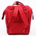 Рюкзак женский с термокарманом, термосумка - портфель, цвет красный - фото 6481808