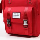 Рюкзак женский с термокарманом, термосумка - портфель, цвет красный - фото 6481809