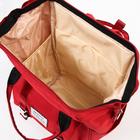 Рюкзак женский с термокарманом, термосумка - портфель, цвет красный - фото 6481811