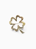 Брошь «Клевер» контур, цвет золото - Фото 2