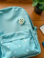 Брошь «Клевер» контур, цвет золото - Фото 7