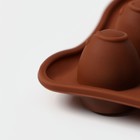 Форма для конфет и шоколада Доляна «Рондо», силикон, 21×10.5×3 см, 15 ячеек, коричневая - Фото 5