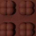 Форма для шоколада Доляна «Креоль», силикон, 21×10,5×2,5 см, 15 ячеек, цвет коричневый - Фото 3