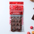 Форма для шоколада Доляна «Креоль», силикон, 21×10,5×2,5 см, 15 ячеек, цвет коричневый - Фото 6