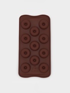 Форма для конфет и шоколада Доляна «Колечко.Риб», силикон, 21×10.5×1.8 см, 11 ячеек, коричневая - Фото 2