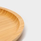 Блюдо для подачи Доляна Striata, d=35 см, бамбук - Фото 4