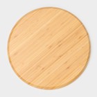 Блюдо для подачи Доляна Striata, d=35 см, бамбук - Фото 6